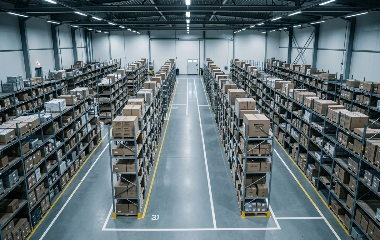 Structural backbone of Danish retail logistics.